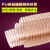 初构想（CHUGOUXIANG）pu吸尘管木屑伸缩通风管木工雕刻机聚氨酯风管镀铜钢丝管透明软管 内径25mm*1米*0.63mm厚度