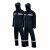 安大叔 D766/C893 高警示雨衣雨裤耐磨轻便分体式反光工作服深蓝色 L码 1套装