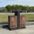 户外垃圾桶小区环卫果皮箱公园不锈钢两分类垃圾桶街道广场垃圾箱 钢木双分类