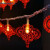 贝工 LED中国结灯串 节日小彩灯 喜庆红色小灯笼节庆用品新年装饰灯 插电款10米