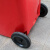 莫恩克  分类垃圾桶  带轮挂车红色240L