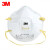3M 8210V防尘口罩N95带呼吸阀罩杯形飞沫粉尘防颗粒物编织头带式工业口罩 10个(1盒)