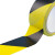 海斯迪克 HKJD-002 双色警示胶带 PVC地板安全标识 地标线胶带（黑白 2卷）4.8cm*16y