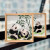 礼来蓉城原木蜀绣双面刺绣熊猫摆件纪念品出国交流会议中国特色礼物送老外 蜀锦-原木柿事如意九寨熊猫