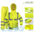 志臻 荧光黄反光雨衣分体雨衣套装  XL170（赠肩灯和指挥手套）