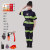 消防员服装儿童职业体验消防表演服角色扮演小小消防员演出服套装 蓝色短袖九件套 130cm