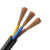 阻燃五羊电线电缆国标芯RVV3芯多股铜丝电源线软护套线番禺电 3*0.5平方100米