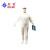 烘焙工作服套装水产车间工作服洁净服卫生车间工人防油防水工作服 白色长袖 L-170