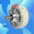 磁粉制动器离合器张力控制器单轴双轴空心煞车电机24v 1.2kg空心轴磁粉制动器HFC-015