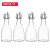 喜碧（scybe）玻璃瓶泡酒瓶酿酒玻璃密封瓶红酒瓶空瓶酵素白酒瓶带盖葡萄酒瓶子 500mL(4支装)