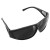 电焊防护眼镜焊工业护目镜平光黑防电弧防护玻璃二保打磨防尘焊接 黑色16个