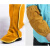 电焊护脚套 皮护脚罩电焊护脚套护腿电焊工防烫隔热劳保防护用品 一双皮护袖+一双皮护脚
