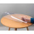 PU85圆桌桌垫PVC桌垫软玻璃防水防油防烫免洗圆形透明餐桌垫家用布 透明2.0 80cm圆