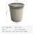 地球卫士 11L压圈式环保分类塑料垃圾篓垃圾桶 家用厨房卫生间办公耐用圆形大容量纸篓【浅灰色】