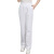 护士裤子女松紧腰裤子工作裤 白色薄款（圣雪兰料） XL 