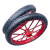 工地手推车轮胎3.00-18建筑劳动车实心轮子板车斗车架子人力车 红色 钢筋实心轮单个