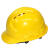 SMVP安全帽工地男国标加厚bs透气头盔建筑工程施工领导头帽定制印字 黄色国标加厚 按钮款