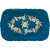 木兰羊毛地毯现代简约入户门厅地毯家用门口走廊卧室床边飘窗定制地毯 孔雀蓝 80X150CM