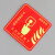 赫思迪格 HGJ-48 报警安全指示牌 PVC夜光消防标识牌贴纸 10×10cm 火灾声光报警器