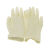 一次性乳胶手套工业级无粉加厚防水橡胶劳保耐磨防护检查手套 9寸净化乳胶手套每双 乳白色 S
