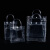 贝傅特 透明手提袋 pvc塑料包装袋礼品袋 纽扣手拎袋长15*宽7*高20cm竖款