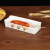 热狗盒船盒拉丝芝士热狗棒纸盒一次性外卖包装蛋包肠香肠带盖盒子 黄色带盖自折热狗盒100个 常规