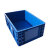 卧虎藏龙 EU周转箱塑料箱 汽配可堆式储物箱零件箱 蓝色无盖600*400*175
