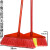 德仕登 工厂环卫单个清洁工具硬毛笤帚塑料扫把 3把起批 双免开丝硬毛( 配木杆) 3天