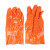 君御7909 防水防油绒布衬里止滑手套一打10付装 橘色 均码