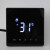 定制适用地暖温度控制器 触摸水地暖温控器暖气温度调节开关 地暖温控面板 灰色黑屏弧边触摸屏