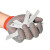 工孚 防切割钢丝手套304不锈钢战术钢环手套 一只价 短款 S（建议国内女士较大手佩戴） 