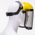 稳斯坦 W2015 钢丝网防爆割面罩 防飞溅防冲面屏 黄顶钢丝网面罩