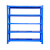 施尔福 货架仓储家用置物架轻型仓库库房展示架金属层架中型货物架子 蓝色-五层-主架 轻型加厚 长120* 宽50* 高200cm