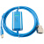 适用欧姆龙CPM1A/2A/CQM1/SRM1编程电缆PLC下载线数据线 蓝色光电隔离cpm1a cpm2a