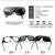定制牛皮面罩眼镜电焊专用防光三色玻璃镜护目镜焊专用防护眼镜 1个装【白色】