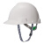 梅思安/MSA V-Gard标准型PE V型安全帽工地建筑工程防砸防冲击头盔一指键帽衬带下颚带 可定制 白色