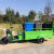 鸣固 ZJ6830电动环卫垃圾车 六桶车 物流保洁垃圾车环卫垃圾运输清洁车 平板款可配6个240L塑料桶使用