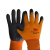 3M 防护手套舒适型防滑耐磨手套劳防手套丁腈掌浸手套橙色 L 高透气性 抗油污 耐磨防滑 一付装