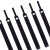 迅火 魔术贴束线带扎带 粘贴式网线电缆线数据线理线带 背对背魔术贴 黑色针型15*200mm（50个）