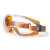 优维斯（uvex）9002245防护眼镜眼罩骑行防风沙防尘防雾防刮防冲击防溅射护目镜 橙色 1副装