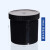 塑料广口直身瓶涂料油墨罐HDPE塑料瓶黑色1502F2502F3002F5002F10 黑色500ml