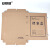 安赛瑞 档案盒（10只装）无酸纸牛皮纸 加厚文件资料盒 财务凭证盒31x22cm 厚度4cm 24261