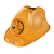 FSMZ 太阳能双风扇帽DF08太阳能夏季降温风扇帽可充电 黄色标准版 