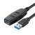 斯格USB3.0公对公延长线3.0双公数据线带芯片影片会议直播摄像头 USB3.0[公对母]数据线带放大器 30m