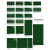 福西西墨绿色大地砖300客厅1800卫生间瓷砖深绿格子港式彩色砖纯色墙砖 300*600 其它