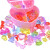 千惠侬儿童宝石玩具小钻石水晶女孩亚克力塑料彩色夜光石女童公主宝箱盒 宝石60g+小提包+1张蕾丝贴 送线