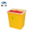魅祥 黄色利器盒垃圾桶 卫生所锐器盒小型废物桶 方形3L(10个)