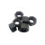 工邦达螺母10.9级大六角螺丝帽发黑螺母 10个 M6;标准;碳钢;10.9级