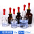 白滴瓶棕滴瓶125ml 60ml 30ml透明/玻璃滴瓶教学仪器化学实验器材 棕色滴瓶30ML