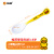 五和（WUHE）小黄鸭儿童餐具密胺宝宝勺子水果叉子猫头勺辅食冷饮果 小黄鸭长中号勺DK-9077
